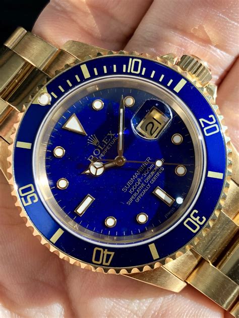 christies rolex submariner lapis lazuli|Rolex 16618 submariner.